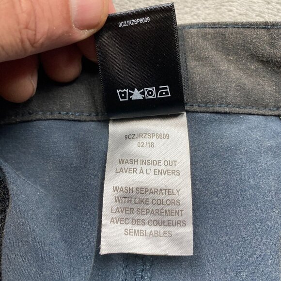 Ripzone Chino Shorts Men's 42 Gray Cotton Stretch Zip Fly Slash Pockets Outdoor - Picture 13 of 13